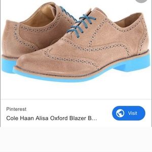 Cole Haan Alisa Oxford Wingtips Masquerade Purple/Red Size 9.5